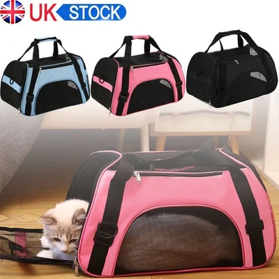 Large Pet Carrier Bag AVC Portable Soft Fabric Folding Dog Cat Puppy Travel NEW - Image 1 of 4