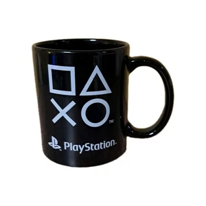 Official Playstation Coffee Mug Black Used Good Condition - Picture 1 of 12