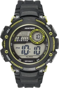 Armitron Sport Herren Digital Chronograph Resin Armband Uhr, 40/8439 schwarz - Bild 1 von 3