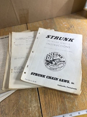 Strunk chainsaw Manual Price list brochure - Image 1 of 4