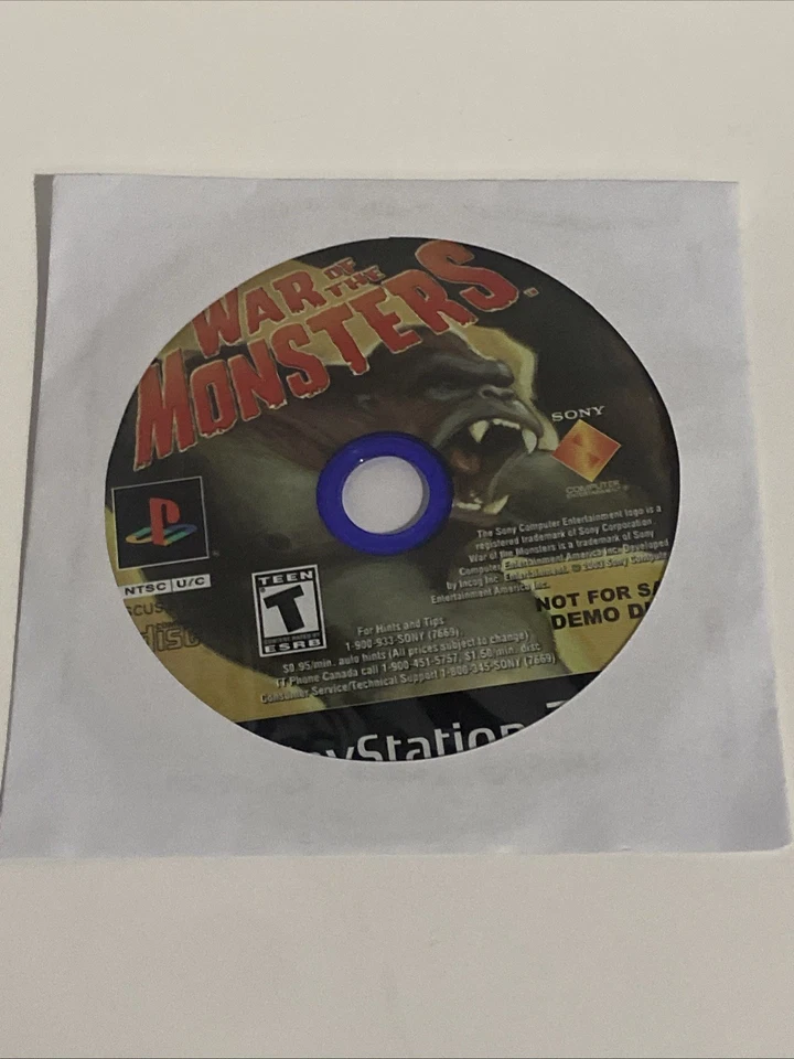 War of the Monsters Demo Disc Sony PlayStation 2, 2003 - Image 1 of 1
