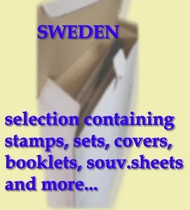 86001 SWEDEN - extensive lot MNH, MH & USED stamps, covers, booklets and more - Imagen 1 de 24