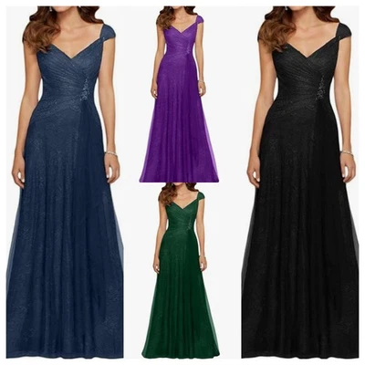 Langes Spitze Brautmutterkleider Abendkleider Festlichkleider A-Linie Rock - Bild 1 von 4