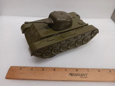 Tanque de juguete de fricción de plástico Sherman de colección tanque de juguete antiguo ejército lote de juguetes Foto 1 de 4