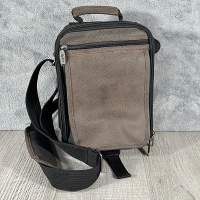 Norwood Air-Tex Dark Brown Adjustable Shoulder Travel Bag 11 x 8 Adjustable - Image 1 of 4