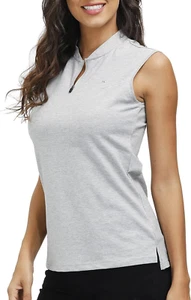 Golf Polo Shirts for Women Slim Fit Woman Sleeveless Sports Shirts Quick Dry Ath - Picture 1 of 12