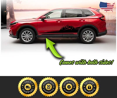Gráficos de rayas de carreras Side Mountain Range para Honda CRV 2023 en adelante Foto 1 de 2