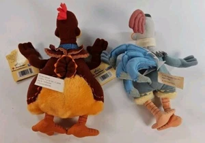 Chicken Run all 6 Plush DreamWorks tags Ginger, Fowler, Bunty, Mac, Babs, Rocky - Picture 1 of 3