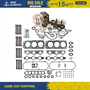 Head Gasket Set Timing Belt Kit Water Pump Fit 97-04 Mitsubishi Montero 6G74 - Bild 1 von 12