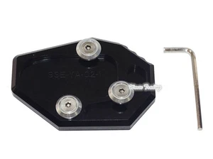 Kickstand Side Stand Extension Pad Black Fit YAMAHA FZ-07 MT-07 XJ6 FZ6/R XSR700 - Picture 1 of 6