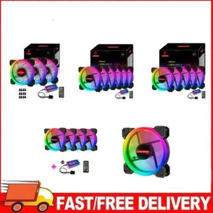 COOLMOON 12 cm RGB Kleiner 6-poliger leiser PC-Gehäuselüfter mit Controller-Kit - Zdjęcie 1 z 18