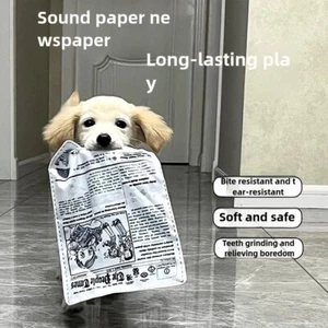 Bite-Resistant Dog Chew Toy - Sound Paper Newspaper for Pets, Durable and Safe I - Picture 1 of 6