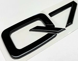 BLACK Q7 REPLACEMENT FOR AUDI REAR TRUNK EMBLEM BADGE NAMEPLATE DECAL LETTER LID - Picture 1 of 3
