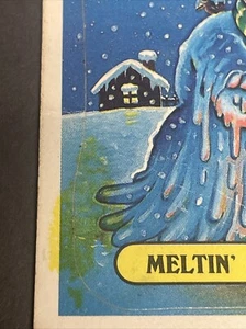 1986 Garbage Pail Kids 4th Series - 158a Meltin Elton - Yellow Snow Error - Picture 1 of 3