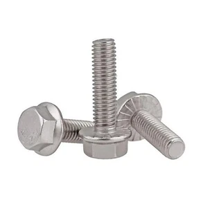 M5 M6 M8 M10 M12 304 Stainless Steel Hex Hexagon Head Flange Cap Screws Bolts - Picture 1 of 12