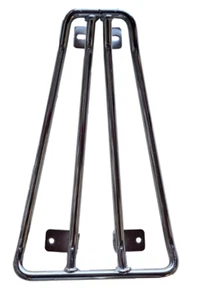 UKSCOOTERS VESPA CROMADO SUELO CORREDOR RACK PORTADOR PX 125 150 T5 LML ALTA RESISTENCIA - Imagen 1 de 2
