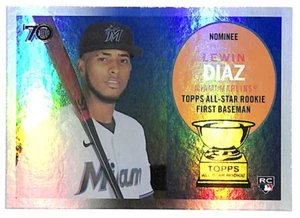 2021 Topps All Star Rookie Cup #10 Lewin Diaz IMAGE VARIATION card Marlins - Picture 1 of 1