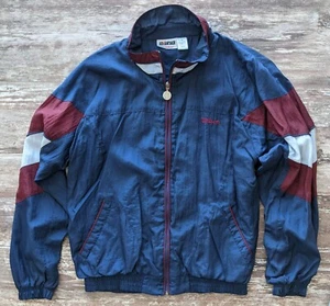 ADVANTAGE Wilson M Nylon poly-cotton lined Windbreaker Jacket L/S Navy blue Men - Picture 1 of 11