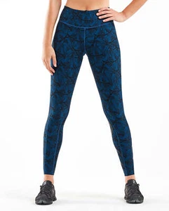 Nuevas mallas de compresión de tiro medio con estampado de movimiento pequeñas BEP/NRO WA5378b 2XU para mujer - Imagen 1 de 6