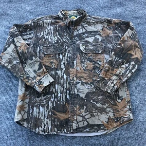 Vintage Cabela's USA Made Men's XL Realtree Camo Button Up Shirt - Picture 1 of 16