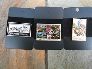 2011, 2013 and 2015 Kentucky Derby Festival Poster Pins(all 3) - Picture 1 of 1