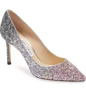 JIMMY CHOO ROMY TOLLE OMBRE GLITZER PARTY HOCHZEIT PUMPS EU 40 85 I LOVE SHOES - Bild 1 von 5