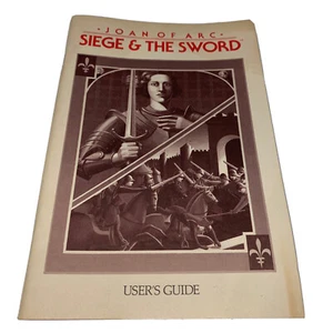 Solo guida utente Giovanna d'Arco Assedio & La spada gioco per computer vintage 1989 - Foto 1 di 11