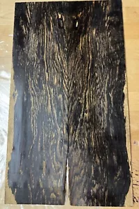 BLACK & WHITE EBONY, Guitar Parts,17 1/2”x 10x 3/8”) Bookmatched,dried! - Picture 1 of 4