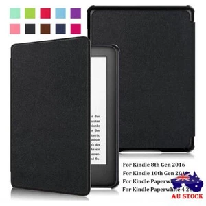 Smart Case Protective Shell PU Leather For Kindle 8/10th Gen Paperwhite 1/2/3/4 - Picture 1 of 19