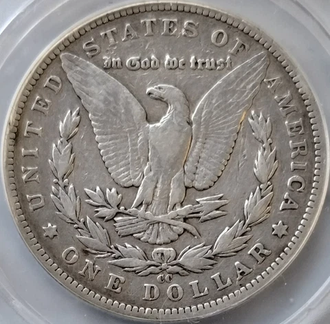 1892-CC Morgan Silver Dollar - Fine F15 - RARE Carson City Key Date! Cover