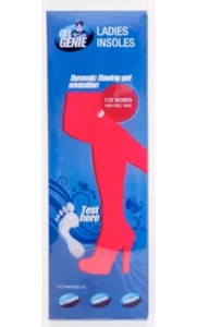 NEW Gel Genie Ladies Shoe Insoles High Heel Shoe Dynamic Flowing gel sensation - Picture 1 of 2