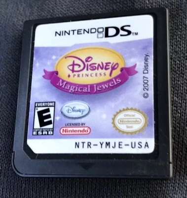 迪士尼公主:魔法珠宝(任天堂 DS,2007 年)仅游戏卡带 — 第 1/2 张图片