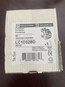 Telemecanique,  LC1D32BD, Square D Contactor Starter Relay 24V NEW - Picture 1 of 10