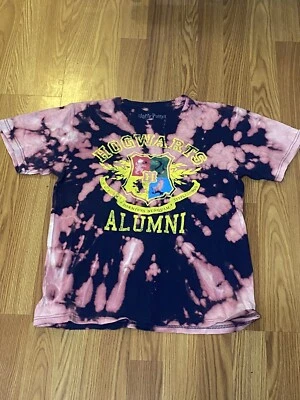 Harry Potter Hogwarts Alumni - Camisa M Juvenil - Tie Dye Blanqueado Foto 1 de 4