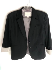 Banana Republic klassischer schwarzer Blazer Stretch 10 - Bild 1 von 8