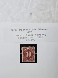 Joystamp: 1914 US Postage Due Stamp Scott#J57 Mint NH CV $525 - Bild 1 von 3