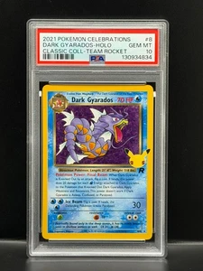 Dark Gyarados Holo Classic Collection Team Rocket 2021 Celebraciones PSA 10 Gem - Imagen 1 de 2