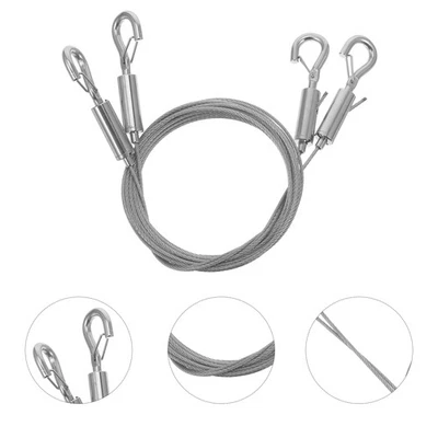  2 Pcs Stainless Steel Rope Picture Hanging Cord Framing Wire Frame - Image 1 of 4