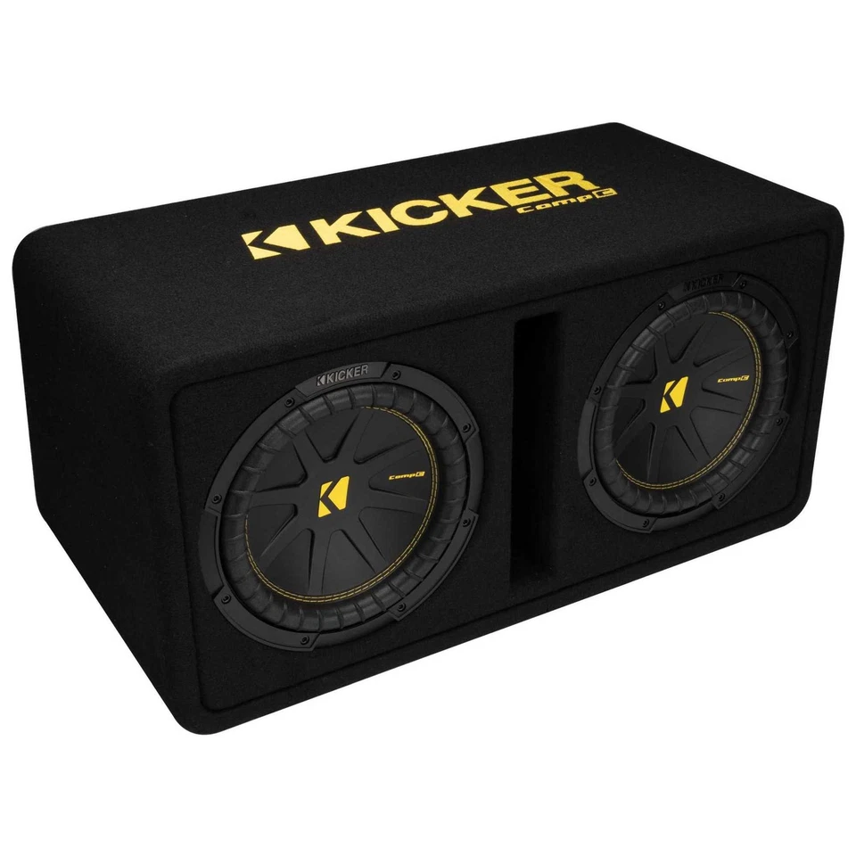 Subwoofers Kicker 50DCWC102 Dual CompC de 10 pulgadas en gabinete ventilado, 2 ohmios - U... Foto 1 de 4