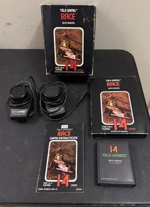 Atari 2600 Sears Tele-Games RACE Big Box With Driving Paddles Complete & Manual - Picture 1 of 18