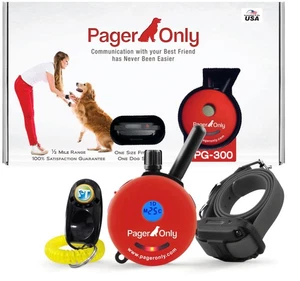 Pacchetto di 2 Articoli - Collare Elettrico - PG-300-1/2 Mile Telecomando Impermeabile Trainer Vib... - Foto 1 di 2