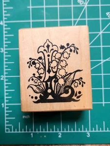 Vintage PSX Rubber Stamp. Botanical Letter "L" Comb ship B10 - Picture 1 of 6