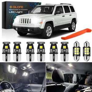LED Interior Light Kit for Jeep Patriot 2007-2017 White Dome Light Bulbs Upgrade - Picture 1 of 9