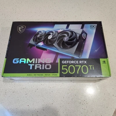 NEW MSI Gaming Trio GeForce RTX 5070 Ti 16GB - Graphics Card - Image 1 of 4
