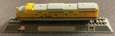 USA,DENVER & RIO GRANDE,C-C,N GAUGE DIECAST STATIC LOCOMOTIVE TRAIN,1:160,G=9 mm - image 1 of 4
