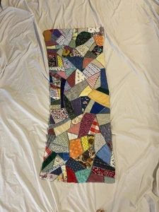 Crazy Quilt Runner Table Top - Picture 1 of 3