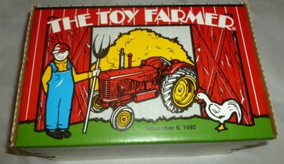 The Toy Farmer 1992 -Massey Harris 55 Diesel Tractor Ertl  1/16 Nov 6 1992 Rare - Image 1 of 4