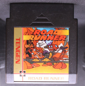 Road Runner (Nintendo Entertainment System, 1989) Tengen NES Black Cart Only