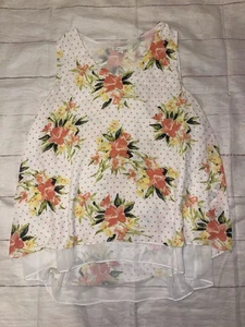 Womens Large Cato Floral Sleeveless Blouse - Picture 1 of 2