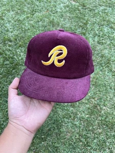 Vintage Washington Redskins Corduroy Snapback Hat NFL Commanders 90’s - Picture 1 of 8